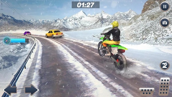 山地自行车雪地摩托赛最新版(Mountain Bike Snow Moto Racing)