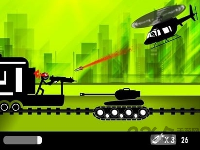 火柴人列车射击游戏(stickman train shooter)