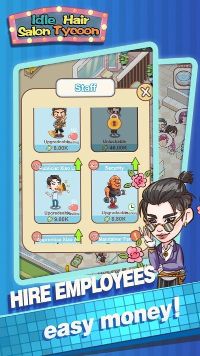 美发沙龙大亨最新版(idle hair salon tycoon)