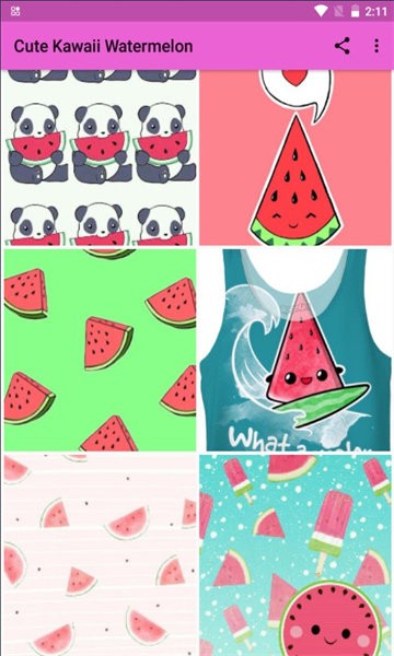 西瓜壁纸软件(cute kawaii watermelon)