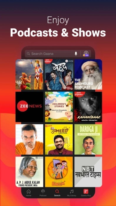 gaana music app