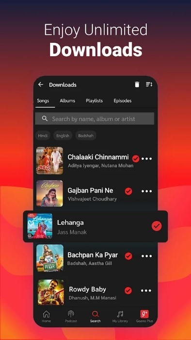 gaana music app