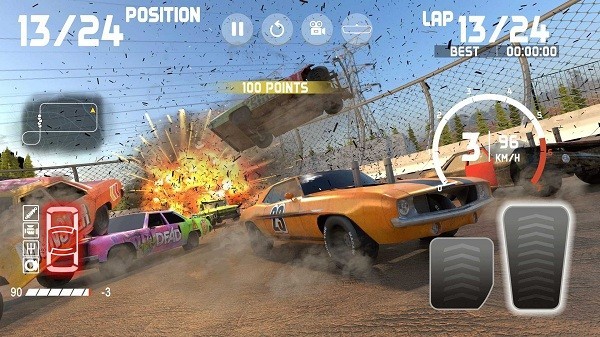 德比汽车破坏模拟器游戏(demolition derby car game)