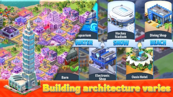 梦想城市建造游戏(city building game dream city)