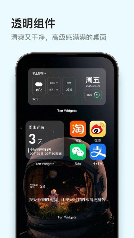 ten widgets app