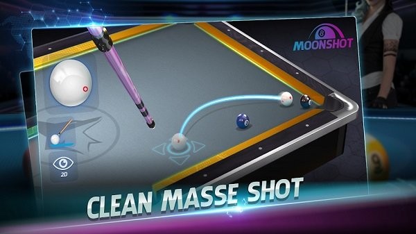 台球3d手机游戏(billiards 3d moonshot)