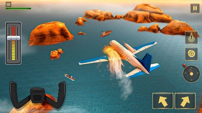 飞机冲击坠毁模拟器游戏(plane crash game)