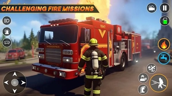 消防车模拟游戏最新版(firefighter truck simulation game)